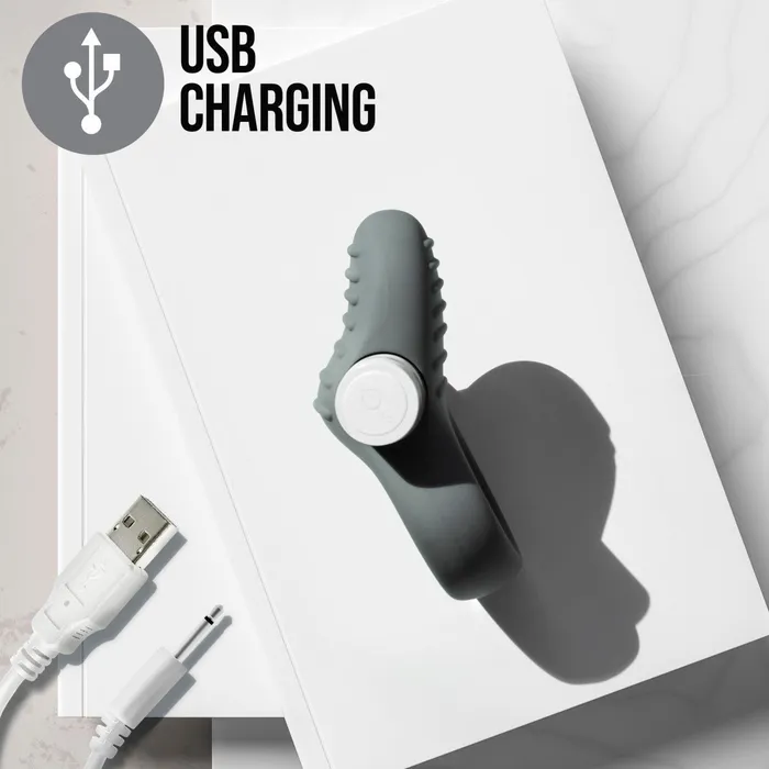 Male Sex Toys | Honey’s Toy 美國Blush Noje | C1 Slate: Rechargeable Vibrating Penis Ring - Made with Puria Silicone 可充電振動陰莖環 - Male Sex Toys | Honey’s Toy 美國Blush Noje | C1 Slate: Rechargeable Vibrating Penis Ring - Made with Puria Silicone 可充電振動陰莖環 -