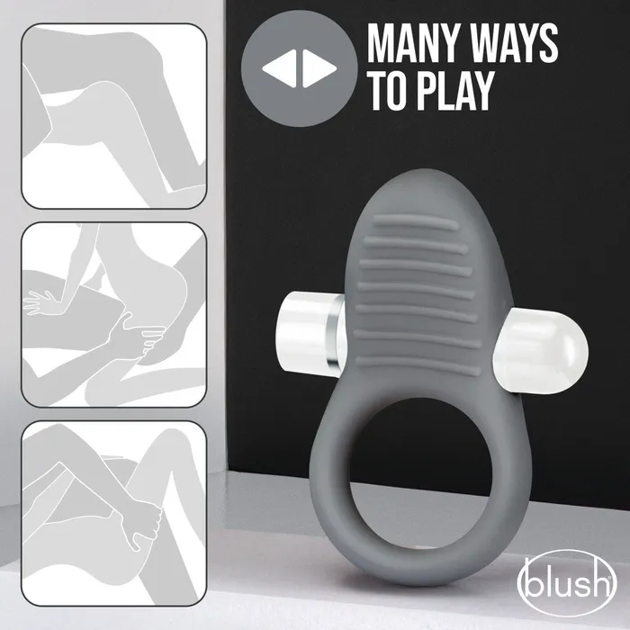Male Sex Toys | Honey’s Toy 美國Blush Noje | C1 Slate: Rechargeable Vibrating Penis Ring - Made with Puria Silicone 可充電振動陰莖環 - Male Sex Toys | Honey’s Toy 美國Blush Noje | C1 Slate: Rechargeable Vibrating Penis Ring - Made with Puria Silicone 可充電振動陰莖環 -