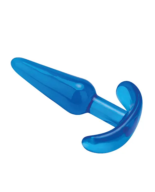 Electric Eel INC Anal Blue Line C B 425 Slim Tapered Butt Plug Jelly Blue
