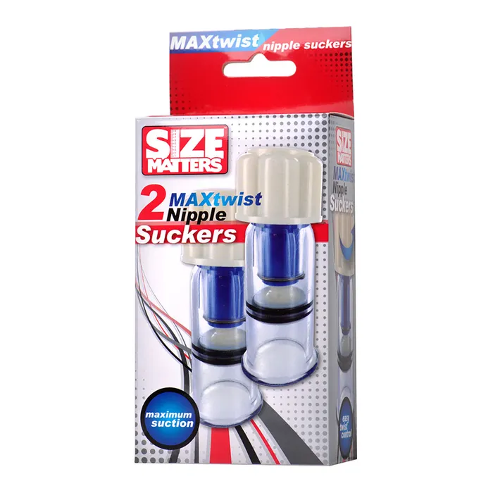 Female Sex Toys XR Brands Size Matters MaxTwist Nipple Suckers