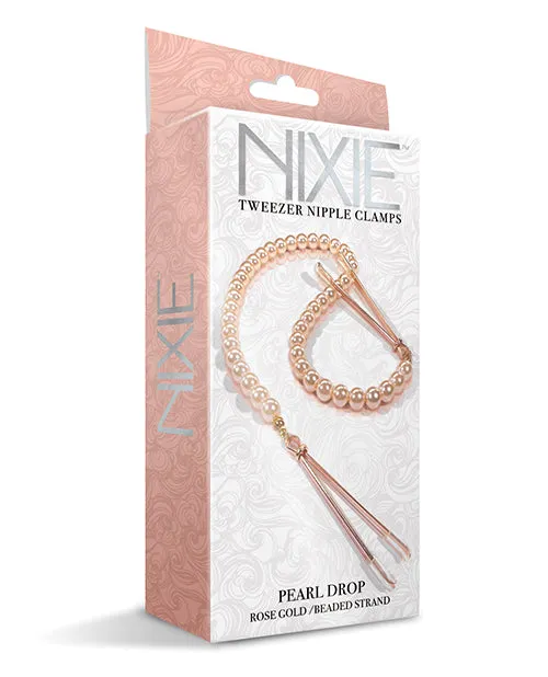 Global Novelties Nipple Clitoral Toys Nixie Pearl Drop Tweezer Nipple Clamps Global Novelties Nipple Clitoral Toys Nixie Pearl Drop Tweezer Nipple Clamps