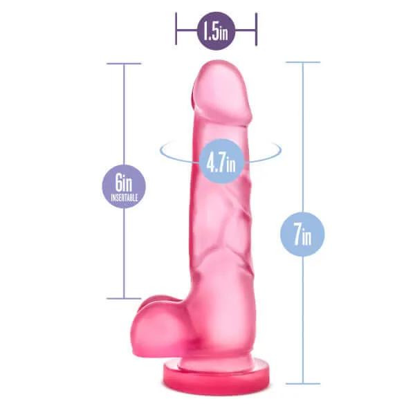 Blush Novelties B Yours Sweet N Hard 4 Realistic Pink Dildo Blush Novelties Dildos