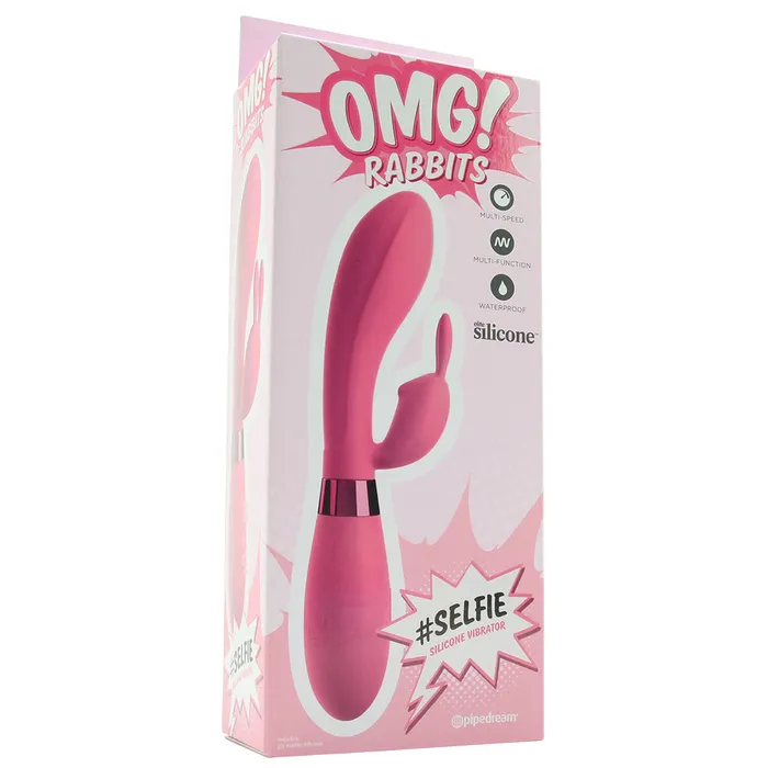 Pipedream Vibrators OMG SELFIE Silicone Rabbit Vibe in Pink Pipedream Vibrators OMG SELFIE Silicone Rabbit Vibe in Pink
