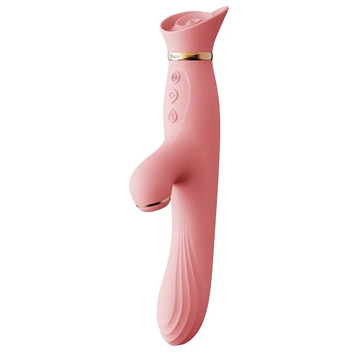 ZALO USA LLC Vibrators Zalo Rose RabbitStrawberry Pink
